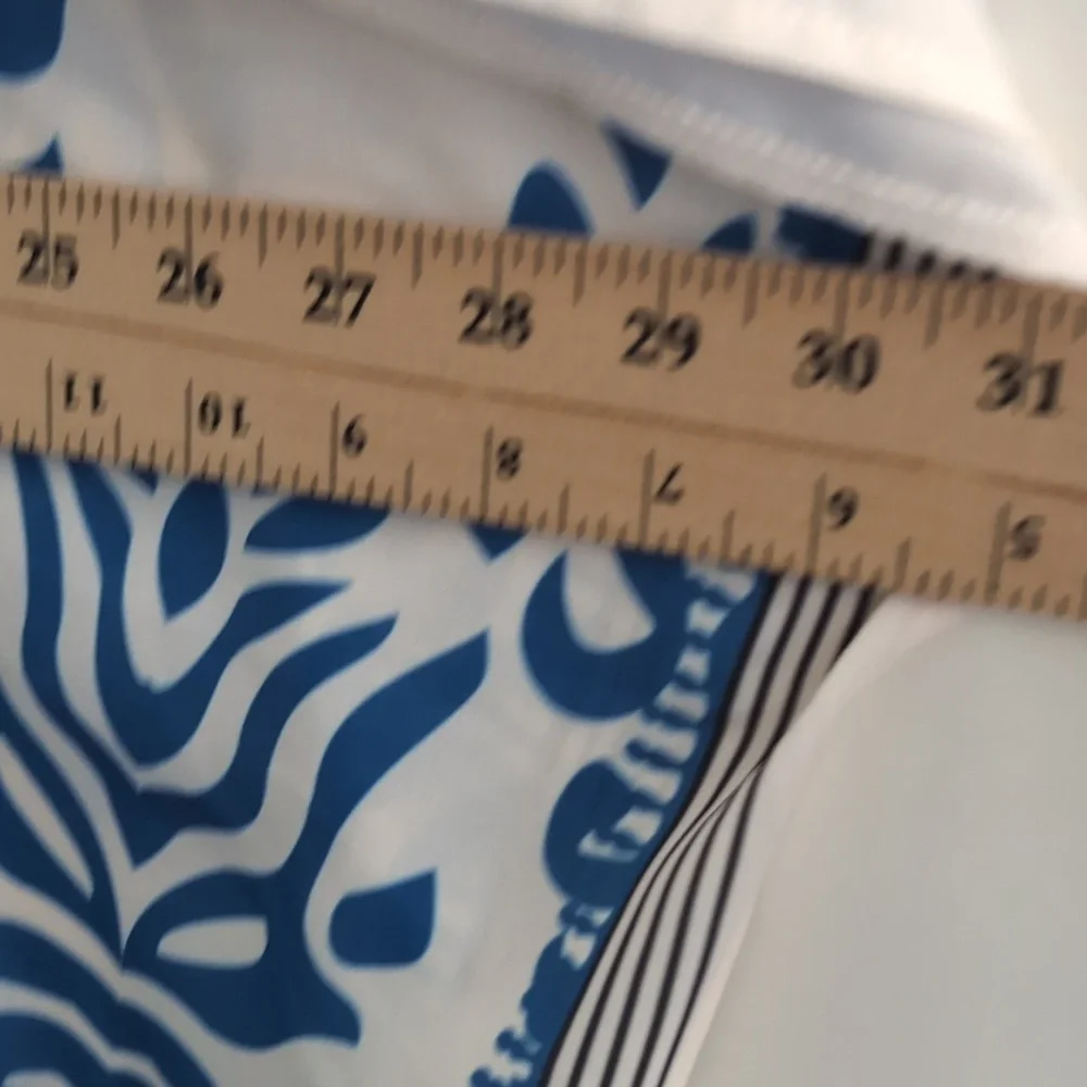 Blue and White Patterned Kimono
